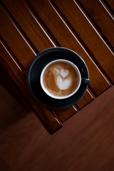 黑白陶瓷咖啡杯